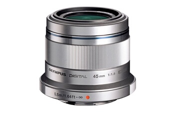 M.ZUIKO Digital 45mm f/1,8 Silver Très bon état - Olympus reconditionné disponible sur Darty