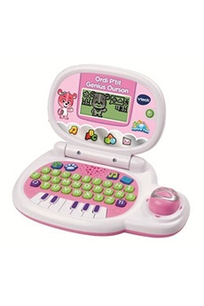 Ordinateur éducatif P'tit Genius Ourson Rose Bon état - VTech reconditionné disponible sur Darty