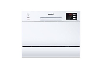 Lave-vaisselle pose libre TD602E-W L55cm 47db avec 6 couverts, 6 programmes, Commande tactile Affichage LED Blanc Bon état - Comfee reconditionné disponible sur Darty