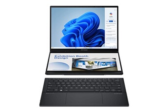 ZenBook Duo UX8406CA-PZ011W - Avec clavier détachable - Intel Core Ultra 9 - 285H / jusqu'à 5.4 GHz - Win 11 Home - Intel Arc Graphics - 32 Go RAM - Très bon état - Asus reconditionné disponible sur Darty