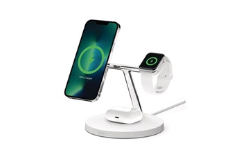 Acheter Station de recharge sans fil MagSafe 3 en 1 - Blanc Bon état - 71,99 € Station de recharge sans fil MagSafe 3 en 1 - Blanc Bon état - Belkin reconditionné disponible sur Darty