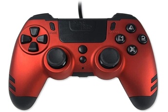 Manette filaire Steelplay Slimpack pour PS4 PS3 PC Rouge et noir Bon état - N/A reconditionné disponible sur Darty