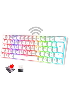 Clavier mécanique sans fil Azerty XPERT K200 Bluetooth Blanc Bon état - Spirit of Gamer reconditionné disponible sur Darty