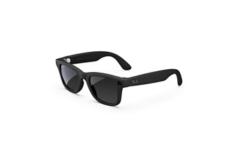 Lunettes IA connectées Ray-Ban Wayfarer Noir mat et graphite polarisé taille standard Bon état - Meta reconditionné disponible sur Darty