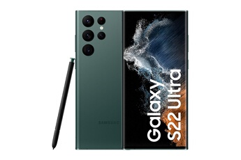 Galaxy S22 Ultra SM-S908B 17,3 cm (6.8"") Double SIM Android 12 5G USB Type-C 8 Go 128 Go 5000 mAh Vert État correct - Samsung reconditionné disponible sur Darty