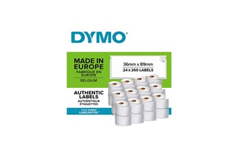 LabelWriter Pack de 24 rouleaux de 260 étiquettes adresse grand format 36mm x 89mm (Format la Poste) Très bon état - Dymo reconditionné disponible sur Darty
