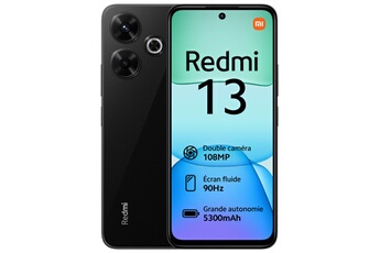 Acheter Redmi 13 4G 256Go Noir Bon état - 185,00 € Redmi 13 4G 256Go Noir Bon état - Xiaomi reconditionné disponible sur Darty