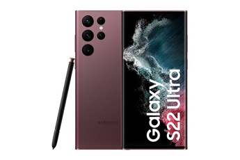 Acheter TIM SAMSUNG GALAXY S22 ULTRA (256GB) 17,3 cm (6.8"") Double SIM Android 12 5G USB Type-C 12 Go 256 Go 5000 mAh Bourgogne État correct - 376,00 € TIM SAMSUNG GALAXY S22 ULTRA (256GB) 17,3 cm (6.8"") Double SIM Android 12 5G USB Type-C 12 Go 256 Go 5000 mAh Bourgogne État correct - N/A reconditionné disponible sur Darty