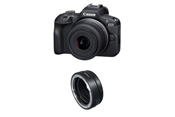 Acheter EOS R100 + RF-S 18-45mm f/4.5-6.3 IS STM + Bague EF-EOS R Bon état - 548,00 € EOS R100 + RF-S 18-45mm f/4.5-6.3 IS STM + Bague EF-EOS R Bon état - Canon reconditionné disponible sur Darty