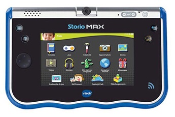 Acheter STORIO MAX 5"" BLEUE État correct - 69,95 € STORIO MAX 5"" BLEUE État correct - VTech reconditionné disponible sur Darty