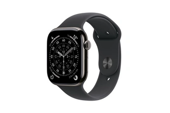 Watch Series 11 GPS + Cellular 46mm Boitier en Titane Ardoise avec Bracelet Sport Noir - M/L Bon état - Apple reconditionné disponible sur Darty
