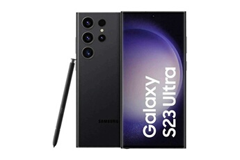 Smartphone Galaxy S23 Ultra noir RAM 12 Go stockage 512 Go État correct - Samsung reconditionné disponible sur Darty