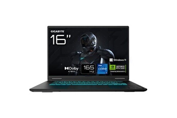 PC Portable gamer  GAMING A16 CVHI3FR894SH - 16'' FHD+ - RTX5060 - INTEL Core i7-13620HX - 16Go - 1To SSD - Win 11 FAMILLE Bon état - Gigabyte reconditionné disponible sur Darty