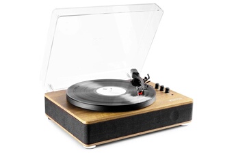 RP162W Platine vinyle rétro hifi avec Bluetooth et haut-parleurs - Marron Clair Très bon état - N/A reconditionné disponible sur Darty