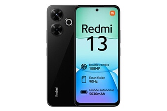 Acheter Smartphone Redmi 13 6,79'' 8 Go 256 Go Noir NO NFC Bon état - 185,00 € Smartphone Redmi 13 6,79'' 8 Go 256 Go Noir NO NFC Bon état - Xiaomi reconditionné disponible sur Darty