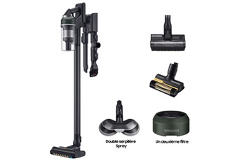 Aspirateur balai laveur Pack Jet 85 Pet vert + Double Serpilliere Spray + 2eme filtre a particules fines - Bon état Samsung sur Darty