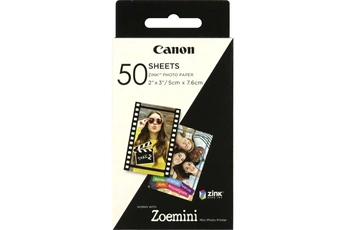 Pack 50 feuilles de papier photo Canon ZINK pour Zoemini
