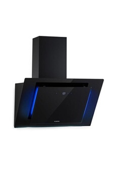 Eleonora - Hotte murale sans tête 60cm , extraction d'air 426 m³/h , 60dB , éclairage d'ambiance, classe A++ - Noir