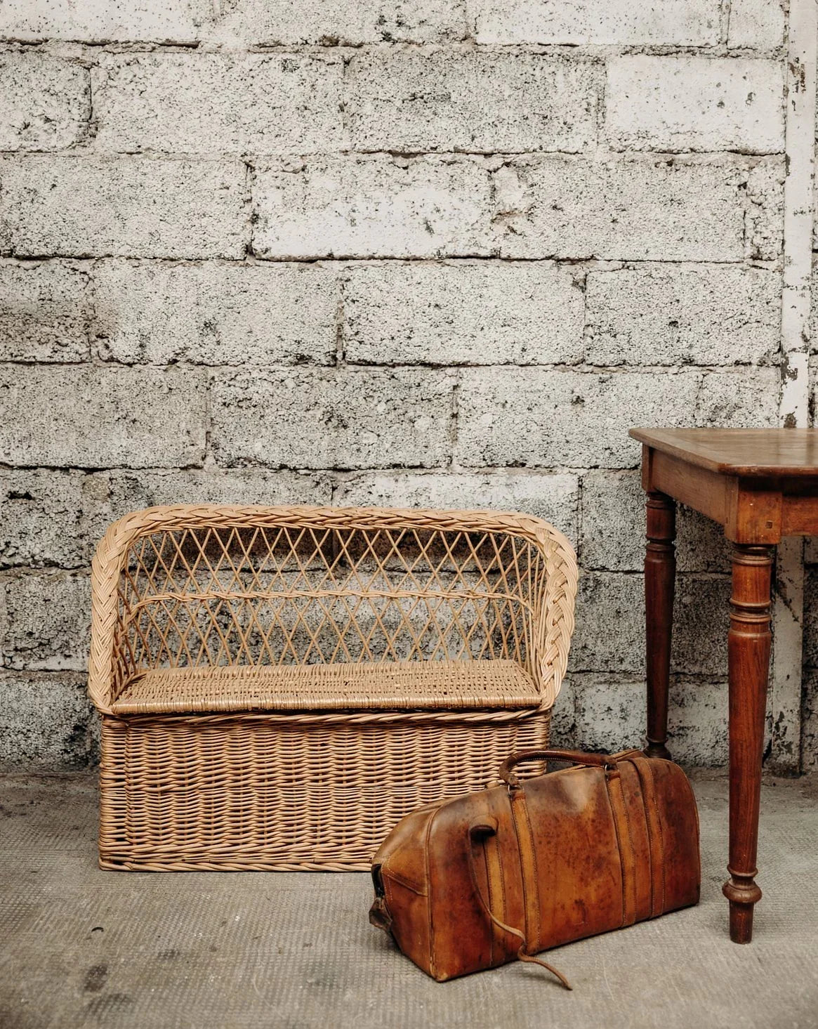 Antoine, le banc en osier N°252