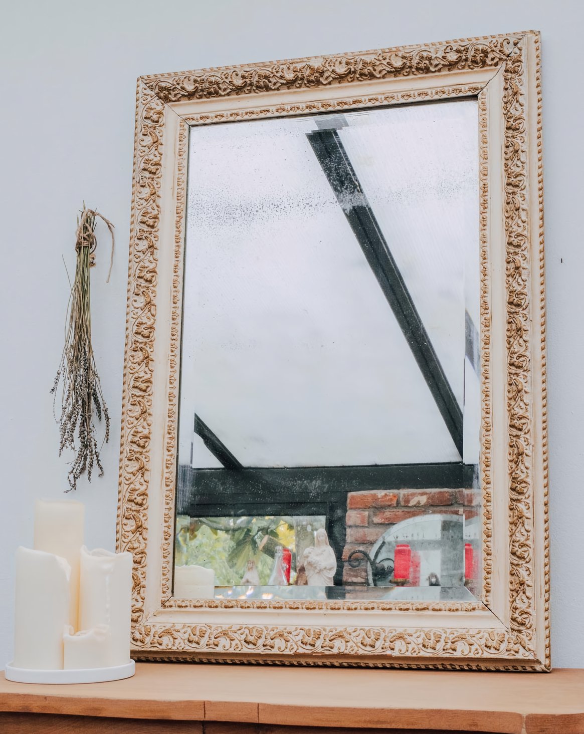 Igor, le grand miroir en chêne N°640