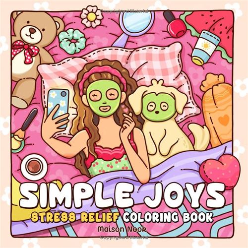 Simple Joys – Livre de coloriage pour adultes et ados : 40 illustrations cosy du quotidien pour détente et anti-stress État correct - N/A reconditionné disponible sur Fnac