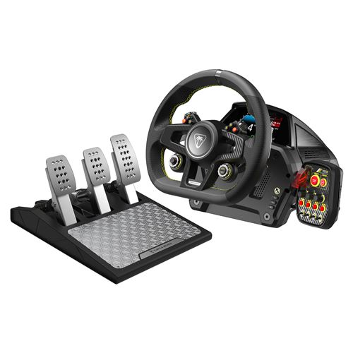 Acheter Système de volant et pédales Turtle Beach VelocityOne™ Race Noir et Gris État correct - 448,19 € Système de volant et pédales Turtle Beach VelocityOne™ Race Noir et Gris État correct - Turtle Beach reconditionné disponible sur Fnac