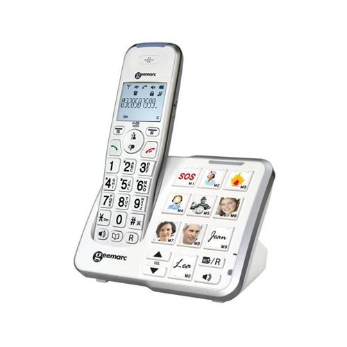 Acheter Téléphone grosses touches sénior amplifié numérique sans fil amplidect295 photo - avec mémoire photo et répondeur int… État correct - 151,22 € Téléphone grosses touches sénior amplifié numérique sans fil amplidect295 photo - avec mémoire photo et répondeur int… État correct - Geemarc reconditionné disponible sur Fnac