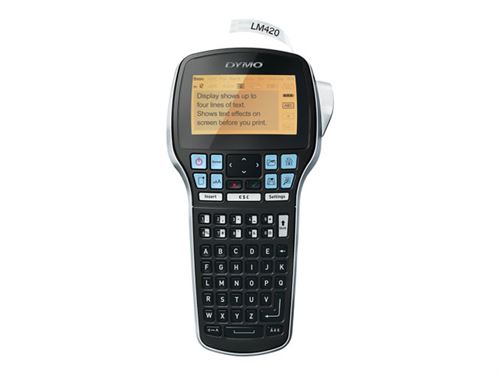 DYMO LabelMANAGER 420P - Étiqueteuse - Noir et blanc - transfert thermique - Rouleau (1,9 cm ) - 180 dpi - USB - outil de coupe État correct - Dymo reconditionné disponible sur Fnac