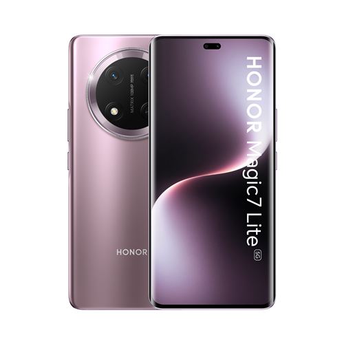 Smartphone Honor Magic7 Lite 6,78"" 5G Double nano SIM 256 Go Violet titane État correct - Honor reconditionné disponible sur Fnac