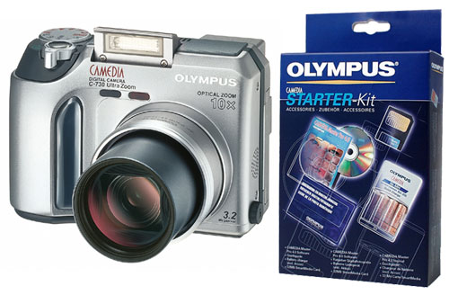 Olympus Camedia C-730 Ultra Zoom + Starter kit + carte xD 16 Mo État correct - Olympus reconditionné disponible sur Fnac