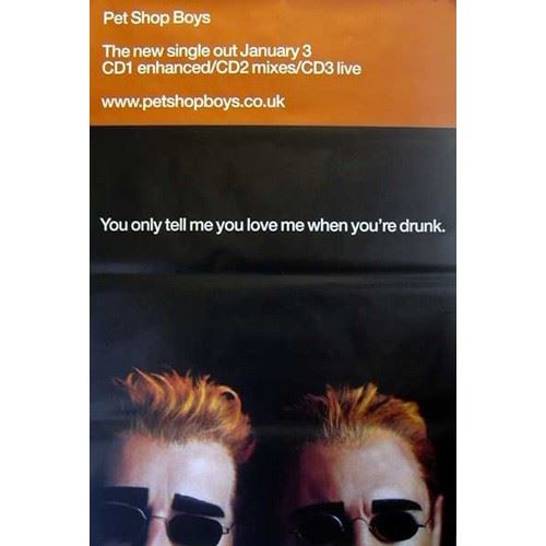 Pet Shop Boys - 100x150 cm - AFFICHE / POSTER État correct - N/A reconditionné disponible sur Fnac
