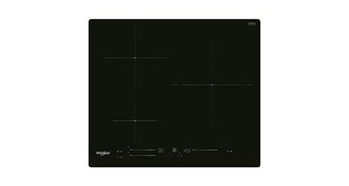 Table induction, noir, 60cm, 3 zones dont 1 double-zone de 28cm, 3 boosters dont 1 de 3600W, accès direct par slider, 18 niveaux de puissance, 6ème Sens 2 fonctions automatiques par zone, 3 minuteurs, cadre neutre, câble fourni, puissance totale 7200W État correct - Whirlpool reconditionné disponible sur Fnac