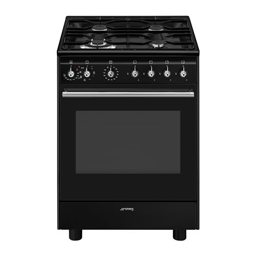 Cuisinière mixte Smeg CX61GMBL 3000 W Noir État correct - Smeg reconditionné (offre indisponible)