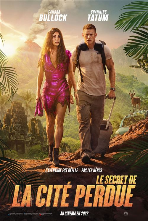 Affiche de Cinéma Originale - Le secret de la cité Perdue - 2022 - Sandra Bullock - 120x160cm État correct - N/A reconditionné disponible sur Fnac