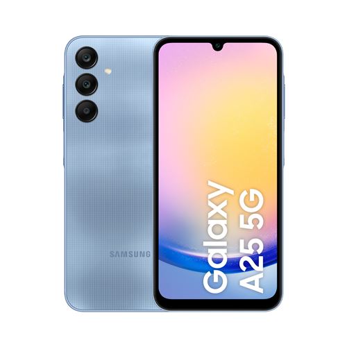 Acheter Smartphone Samsung Galaxy A25 6.5"" 5G Double nano SIM 128 Go Bleu État correct - 191,82 € Smartphone Samsung Galaxy A25 6.5"" 5G Double nano SIM 128 Go Bleu État correct - Samsung reconditionné disponible sur Fnac