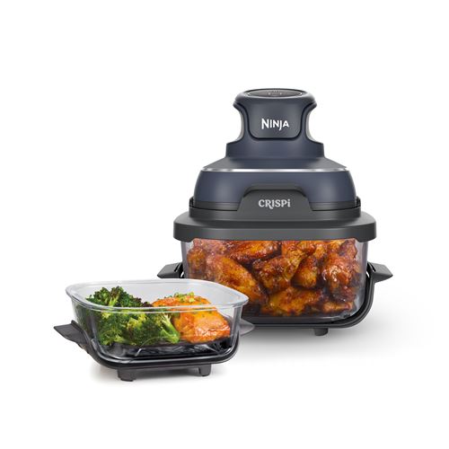 Acheter Friteuse sans huile Ninja Crispi Airfryer en verre FN101EUGY Bleu Gris État correct - 97,99 € Friteuse sans huile Ninja Crispi Airfryer en verre FN101EUGY Bleu Gris État correct - Ninja reconditionné disponible sur Fnac