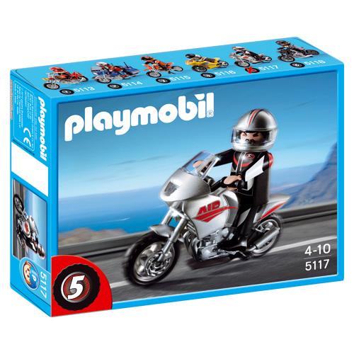 Playmobil 5117 City Action Moto argentée État correct - Playmobil reconditionné disponible sur Fnac