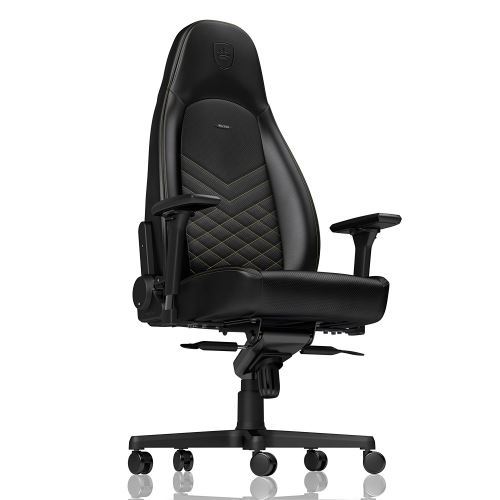 Siège Gamer Noblechairs Icon Cuir Noir et Or État correct - Noblechairs reconditionné disponible sur Fnac