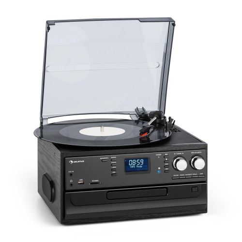 Acheter auna Oakland Chaîne HiFi rétro - radio DAB DAB+/FM - lecteur CD K7 Bluetooth & platine vinyle - noir État correct - 167,99 € auna Oakland Chaîne HiFi rétro - radio DAB DAB+/FM - lecteur CD K7 Bluetooth & platine vinyle - noir État correct - N/A reconditionné disponible sur Fnac