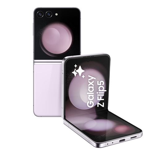 Smartphone Samsung Galaxy Z Flip5 6,7"" Nano SIM 5G 256 Go Lavande État correct - Samsung reconditionné disponible sur Fnac