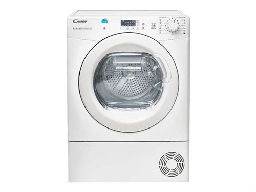 Candy SMART CS H9A1LE-S/ - Sèche-linge - largeur : 59.6 cm - profondeur : 61 cm - hauteur : 85 cm - chargement frontal - blanc État correct - Candy reconditionné disponible sur Fnac