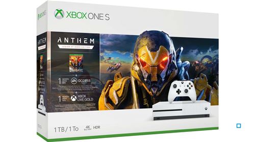 Console Xbox One S 1 To Blanc + Anthem Legion of Dawn Edition État correct - Microsoft reconditionné disponible sur Fnac