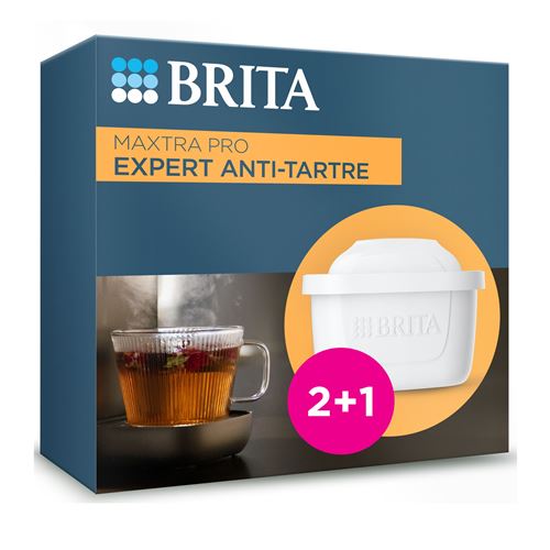 Cartouche filtre à eau Brita Maxtra Pro Expert anti-tartre Pack 2+1 État correct - Brita reconditionné disponible sur Fnac