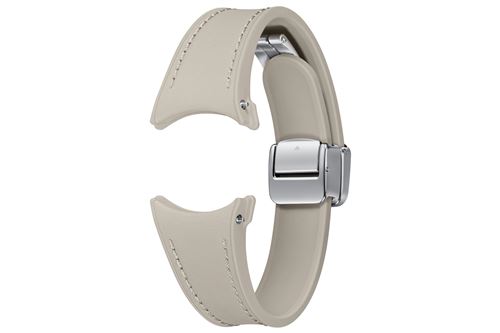 Bracelet hybride en simili cuir pour Samsung Galaxy Watch Series 115 mm S/M Taupe État correct - Samsung reconditionné disponible sur Fnac