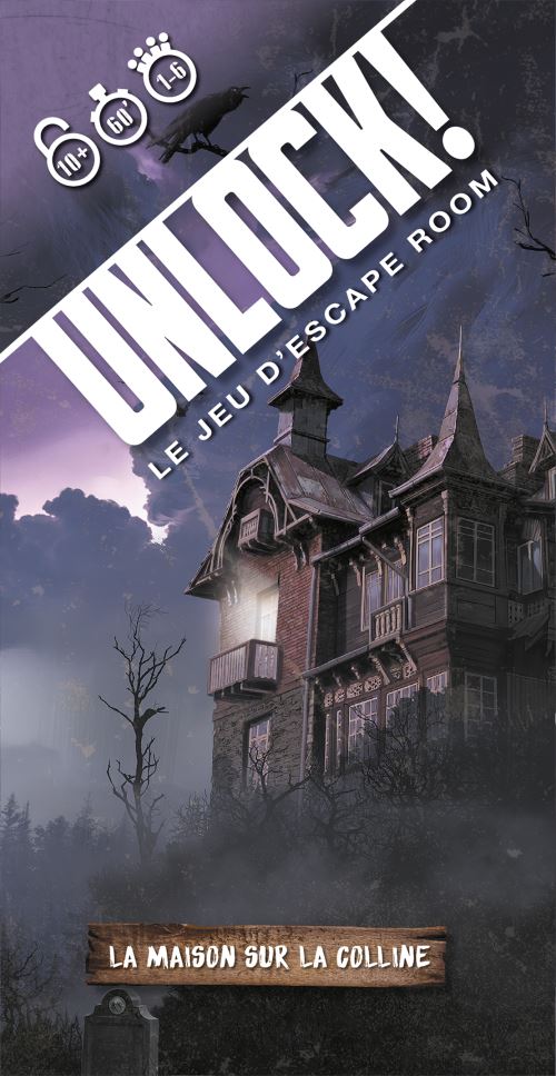 Jeu d'escape game Asmodee Unlock La maison sur la colline État correct - Asmodee reconditionné disponible sur Fnac