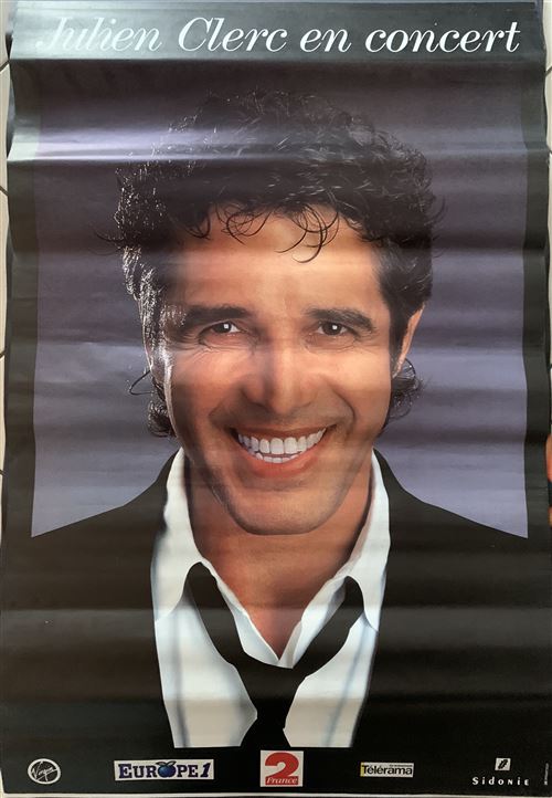 Julien CLERC - En Concert - 80x120cm - Affiche État correct - N/A reconditionné disponible sur Fnac