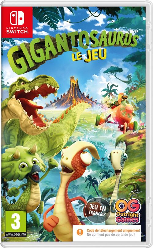 Gigantosaurus Le Jeu Code in a Box Nintendo Switch État correct - Bandai Namco reconditionné disponible sur Fnac