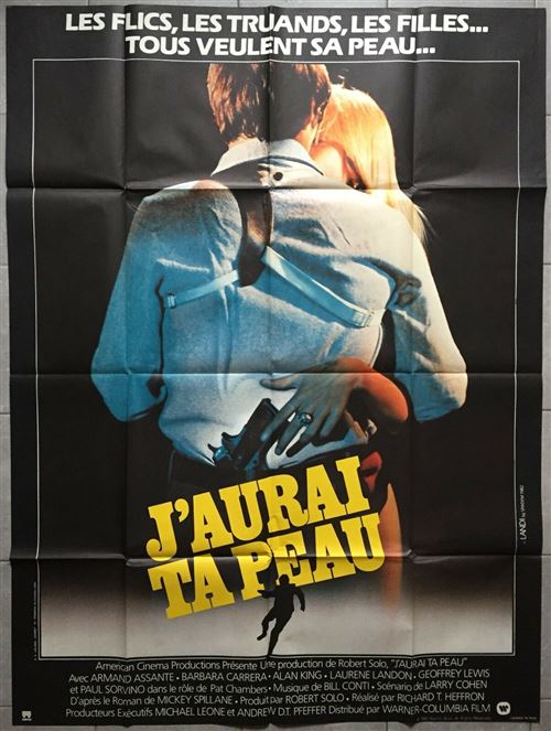 J'aurai ta peau - 1982 - ARMAND ASSANTE, Barbara Carrera - 116x158cm - Affiche de cinéma originale pliée État correct - N/A reconditionné disponible sur Fnac