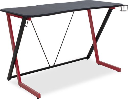 Bureau de travail ergonomique Urban Factory Ergo Noir et rouge poudré État correct - Urban Factory reconditionné disponible sur Fnac