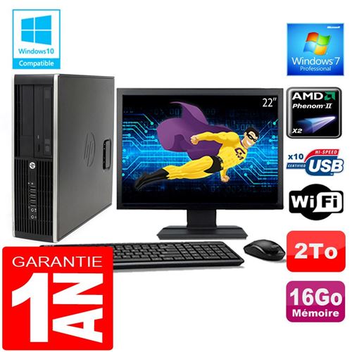 Acheter Pc hp compaq 6005 pro sff amd phenom ii ram 16go disque 2 to wifi w7 ecran 22' État correct - 329,00 € Pc hp compaq 6005 pro sff amd phenom ii ram 16go disque 2 to wifi w7 ecran 22' État correct - Hewlett-Packard reconditionné disponible sur Fnac